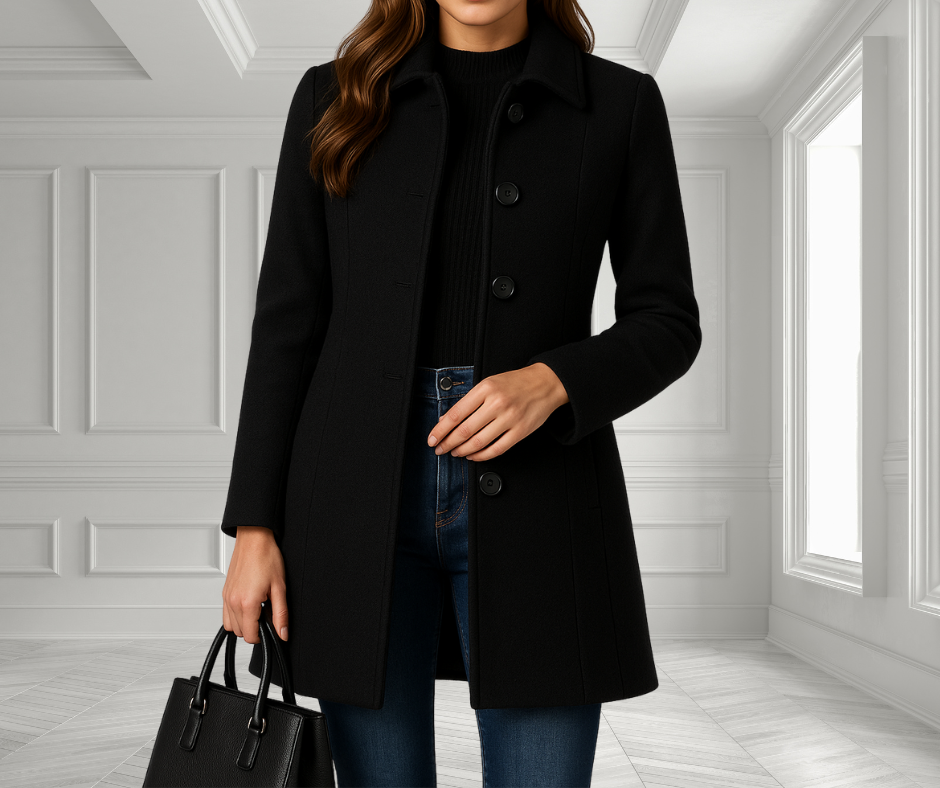 Sylvia | Breasted Winter Trench Coat