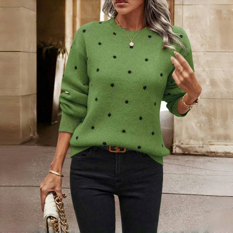 Nova - Polka Dot Knitted Sweater