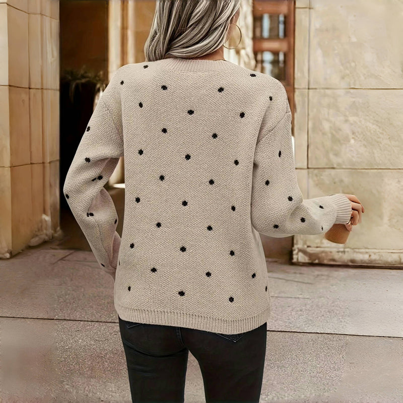Nova - Polka Dot Knitted Sweater