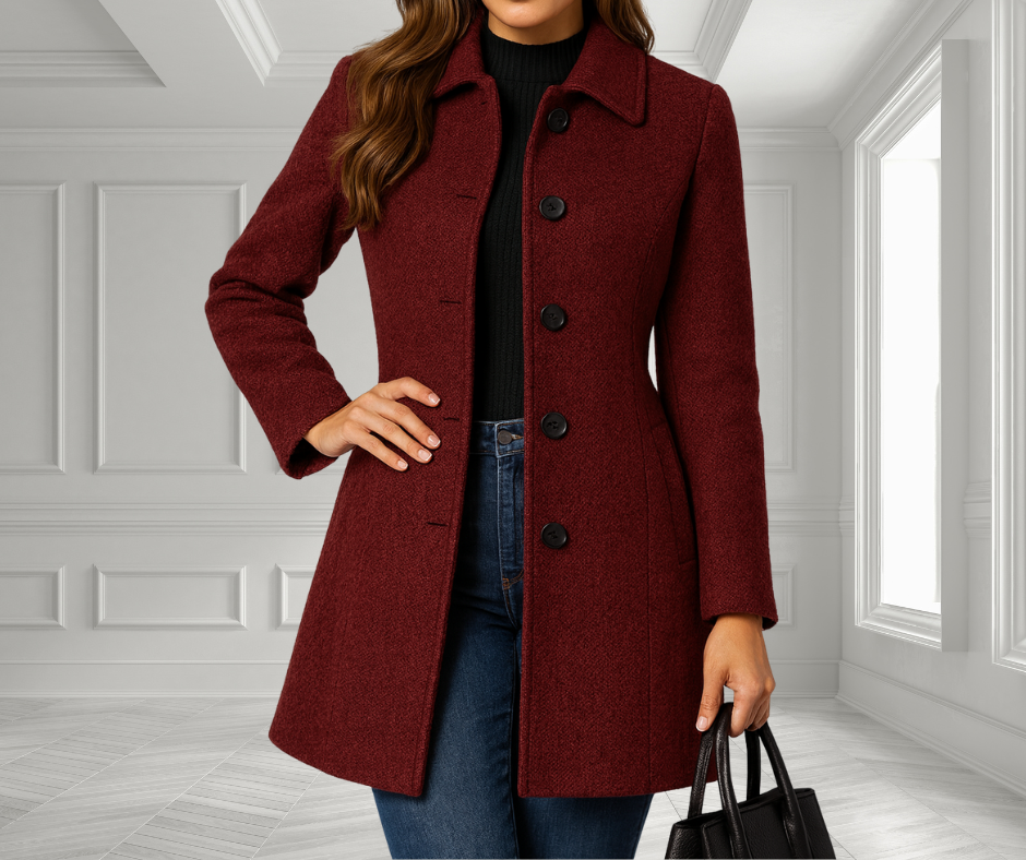 Sylvia |  Breasted Winter Trench Coat