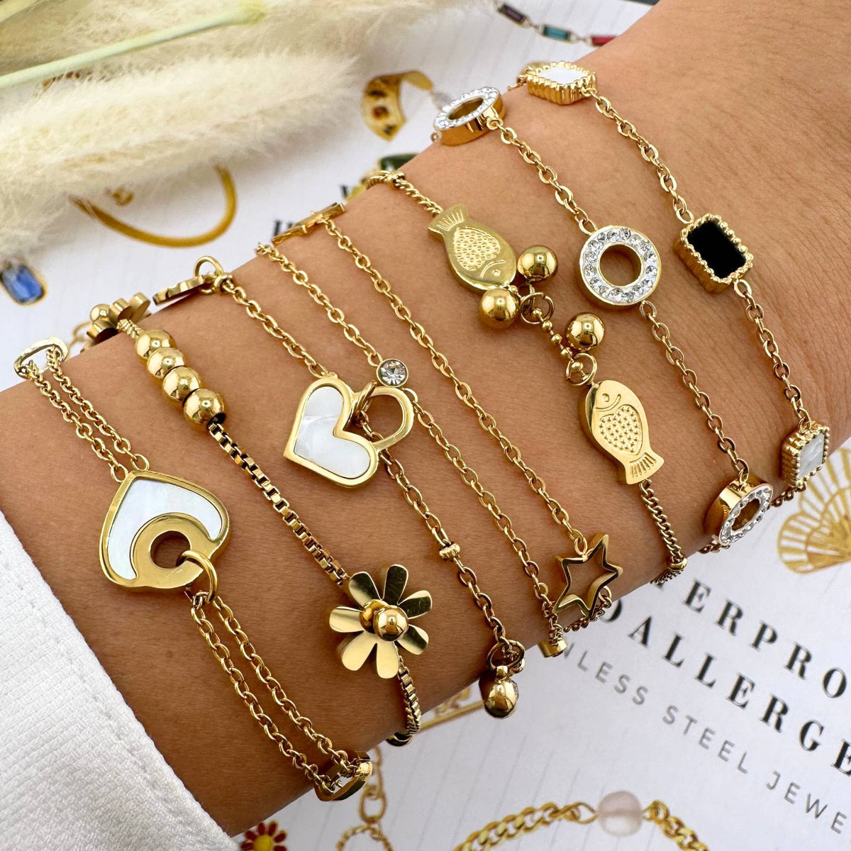 Heart Charms Bracelet
