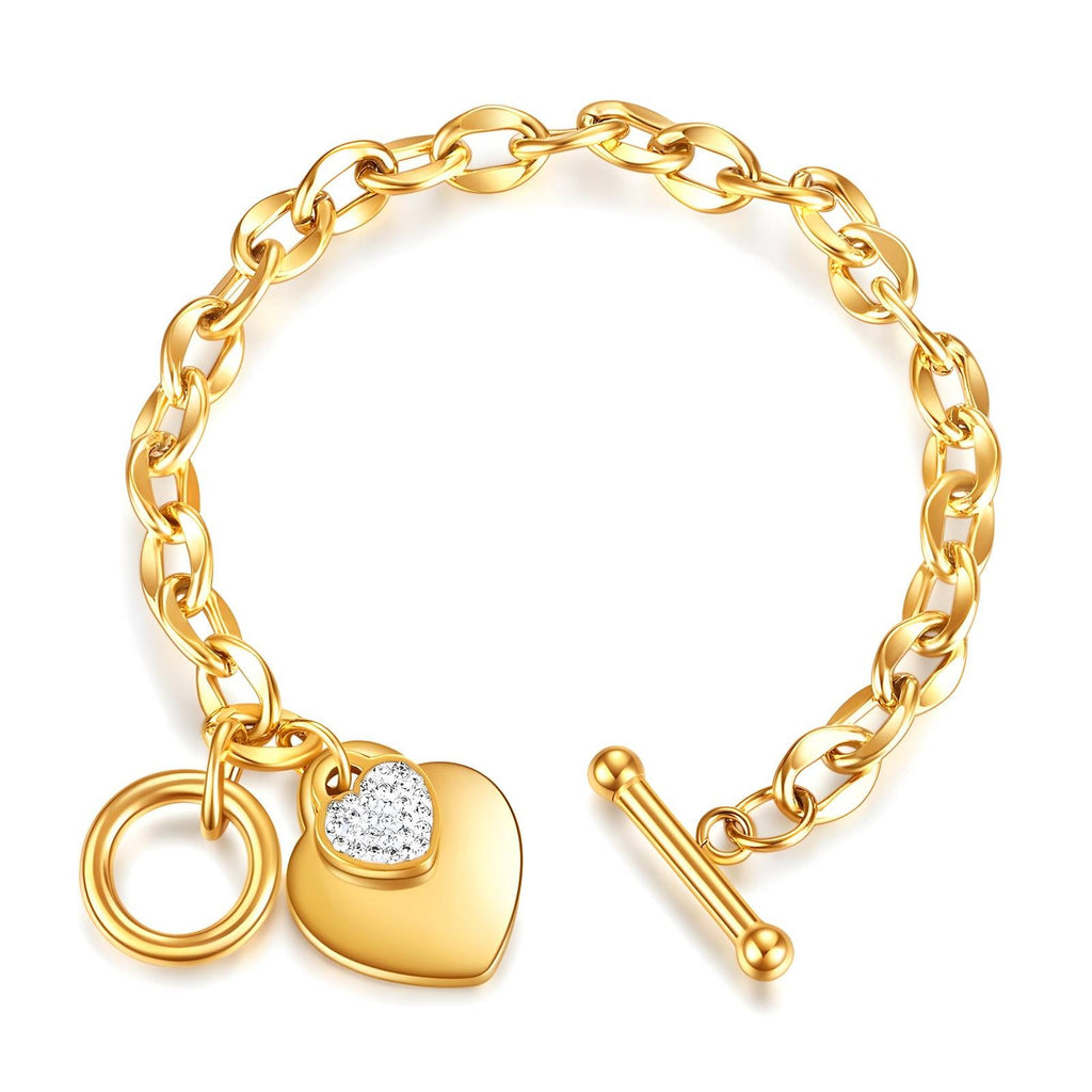 Sparkling Heart Bracelet