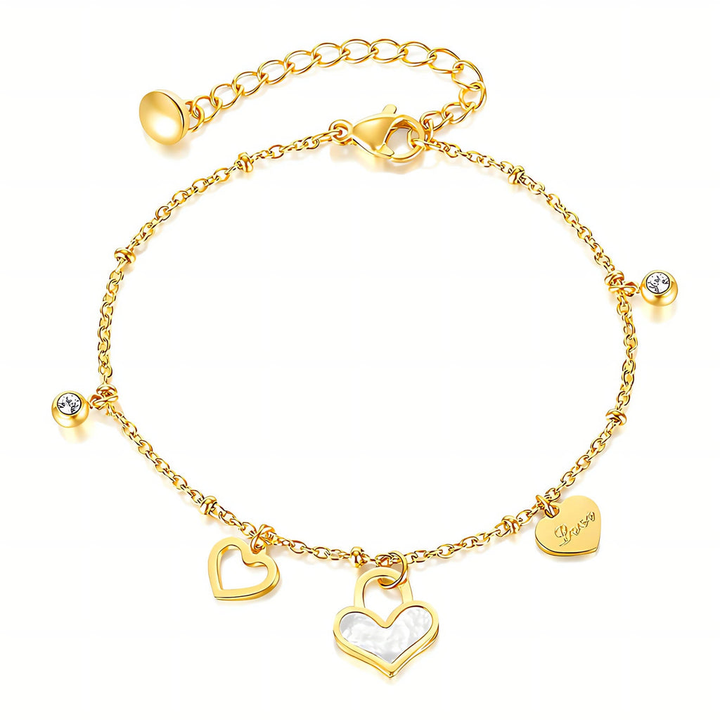 Heart Charms Bracelet