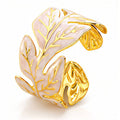 Pearly Leaves Bracelet