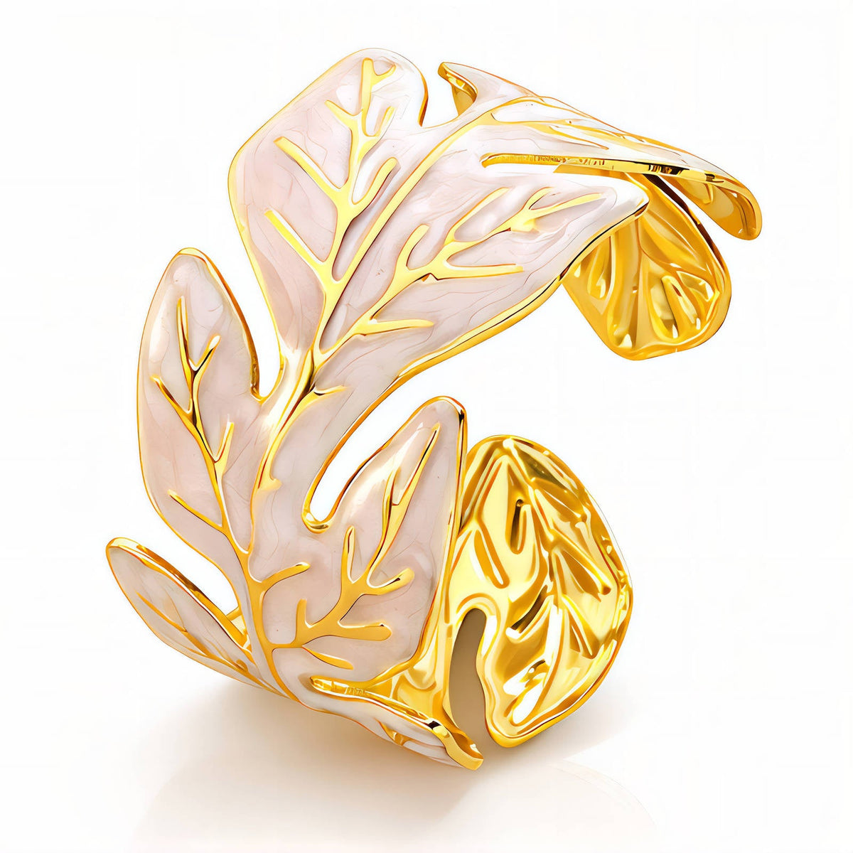 Pearly Leaves Bracelet