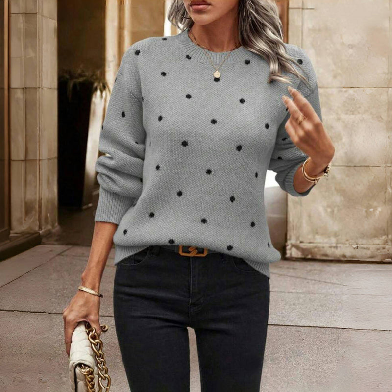 Nova - Polka Dot Knitted Sweater