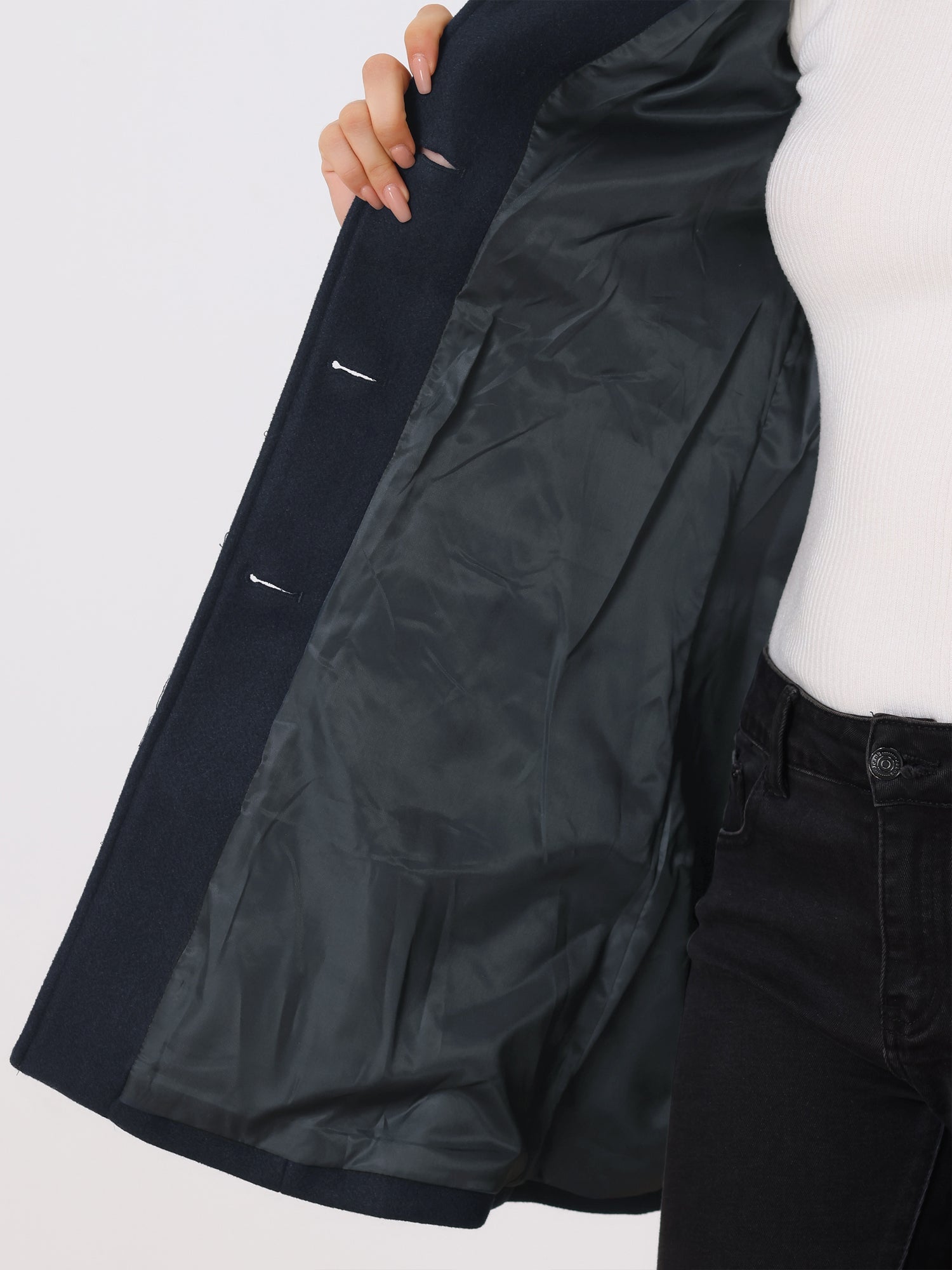 Sylvia |  Breasted Winter Trench Coat